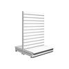 Tegometall Empty Slatted Gondola Bay 1410mm High x 1000mm Wide Shelf