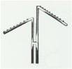 2 Waterfall Arm Garment Rail Garment Rail