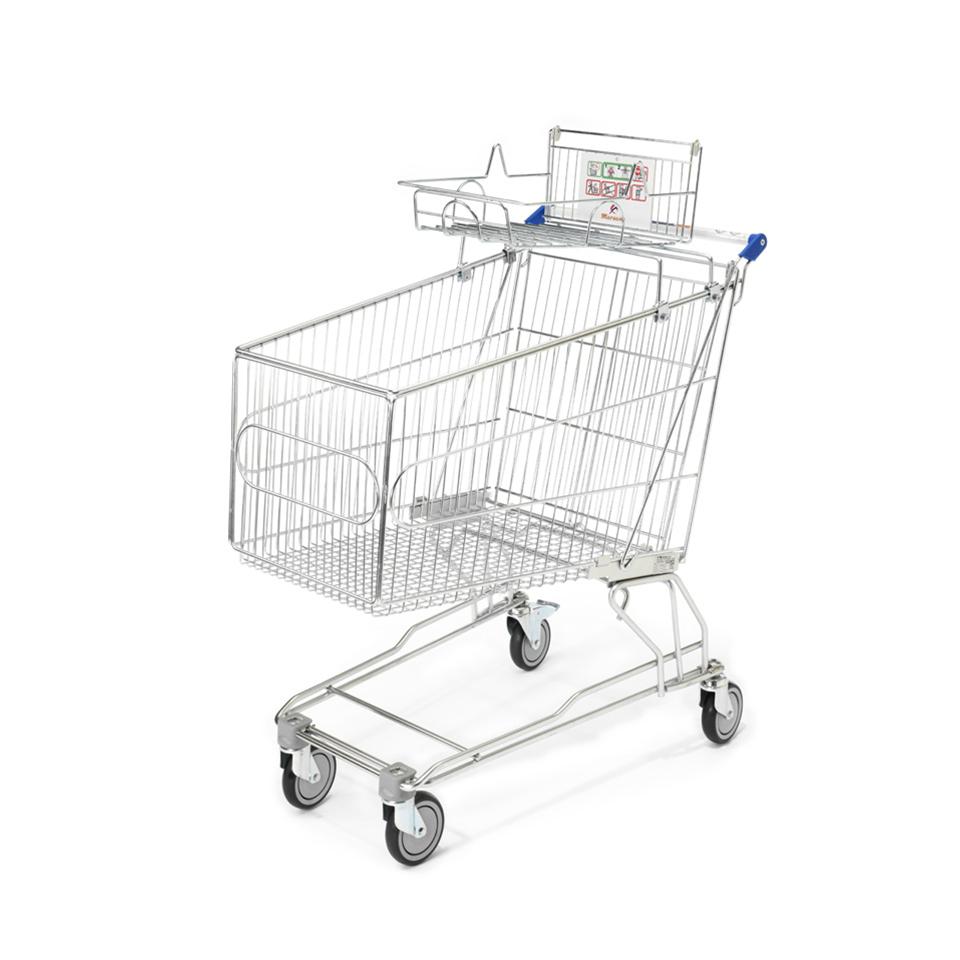 shopping trolley with baby seat