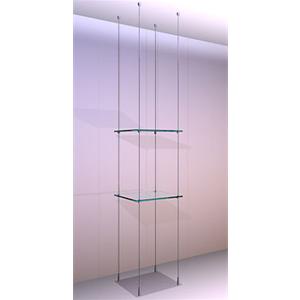 Ceiling/Floor Shelving Kit A3 Shelves x 2 High