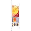 Wall Mounted Poster Kit A1 x 1 with 1 x Double A4 Dispenser and 1 x Quintuple 1/3 A4 Dispenser