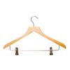 Shaped Suit Hanger with Clips