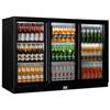 Triple sliding door bottle chiller