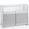 Flat Pack Glass & Aluminium Counter With Lighting