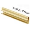 Cream PVC Slatwall Inserts