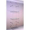 Wall Mounted Shelving Kit A2 Shelves x 2 High