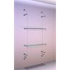 Wall Mounted Shelving Kit A1 Narrow Shelves x 2 High