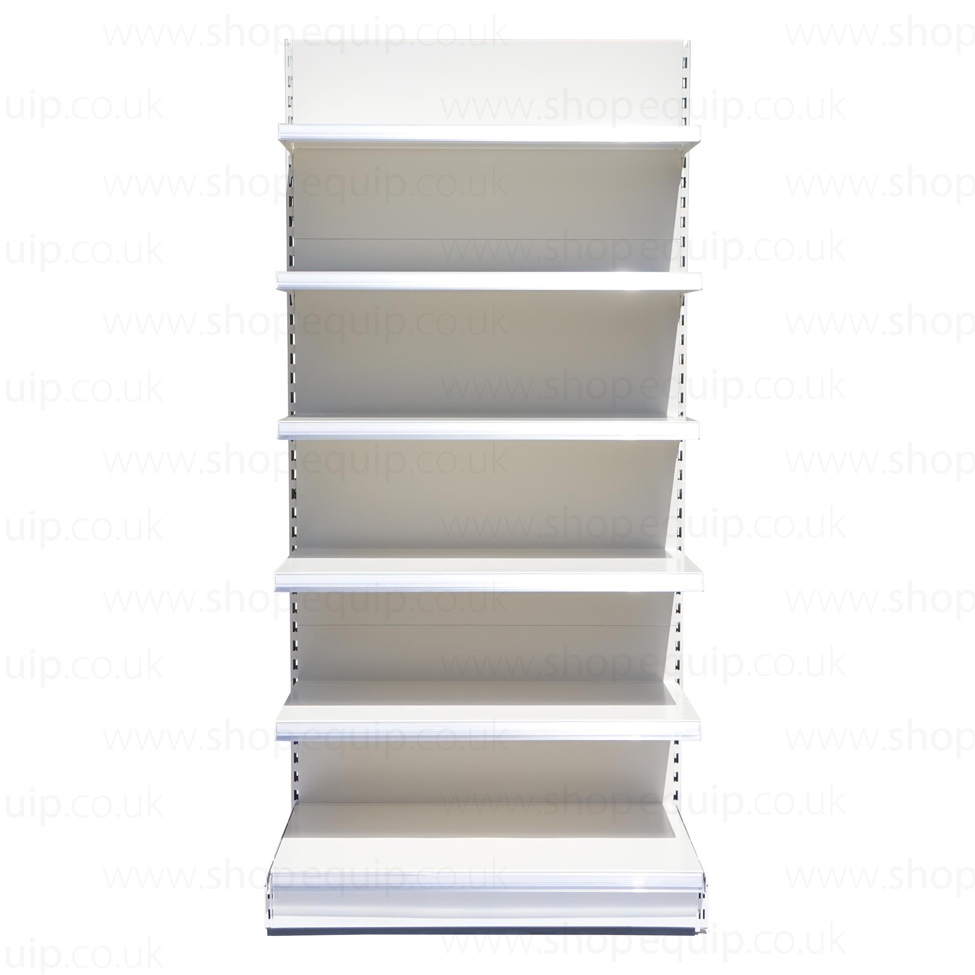 Eden Shelving Shop Shelving Supermarket Shelving Wall Shelves  2110mm High x 1000mm Wide