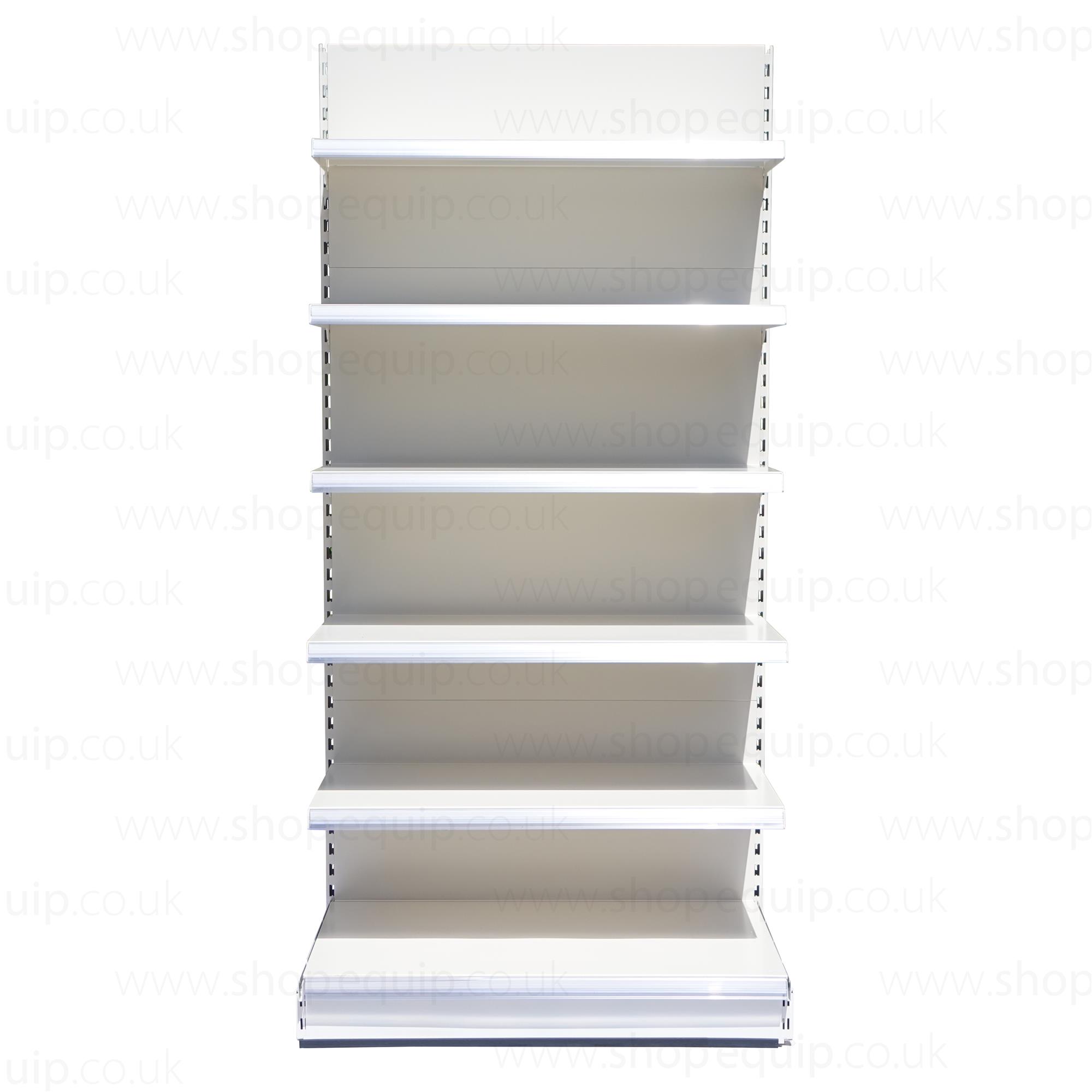 Eden  Shelving Shop Shelving Supermarket Shelving Wall Shelves 2110mm High x 1250mm  Wide