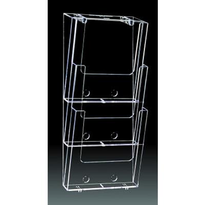 A4 Perspex holder 3 tier Acrylic Document holder freestanding wall mounting 