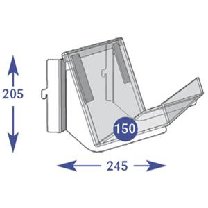 Magazine Individual Shelves - 1 Tier 150mm