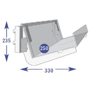 Magazine Individual Shelves - 1 Tier 250mm