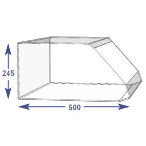 Confectionary Shelves & Crisp Bins - 500mm Snacking Bin + Dividers