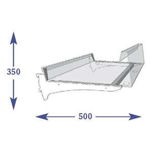 Adjustable Snacks - 450mm Shelf (to suit 500mm)