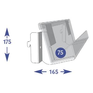 Multimedia Individual Shelves - 1 Tier 75mm DVD / CD