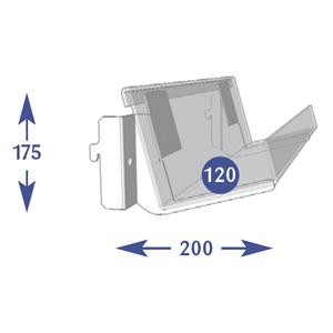 Multimedia Individual Shelves - 1 Tier 120mm DVD / CD