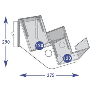 Multimedia Individual Shelves - 2 Tier 120mm Photo Frames