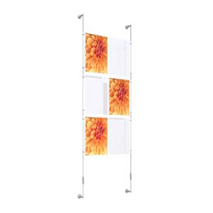 Wall Mounted Double Poster Kit A4 x 3 Wall Mounted Double Poster Kit A4 x 3