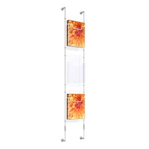 Wall Mounted Leaflet Dispenser Kit A4 x 3 high Wall Mounted Leaflet Dispenser Kit A4 x 3 high