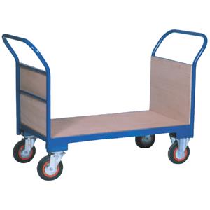 Warehouse Trolley Twin-Handled With Solid Ends