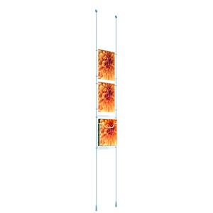 Ceiling to Floor Kit with 2 x A4 Pockets and 1 x A4 Dispenser Ceiling to Floor Kit with 2 x A4 Pockets and 1 x A4 Dispenser