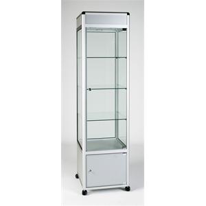 UB.012H Tower Showcase With Sign/Header Panel & Storage