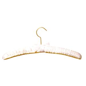 White Satin Covered Padded Hanger