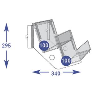 Magazine Individual Shelves - 2 Tier 100mm