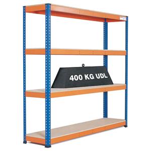 Heavy Duty Warehouse Shelving 4 Level Bay