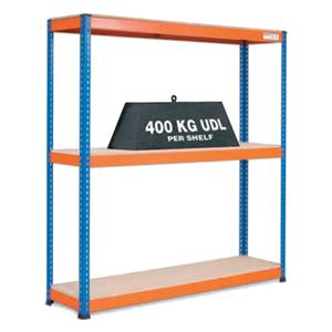 Heavy Duty Warehouse Shelving 3 Level Bay