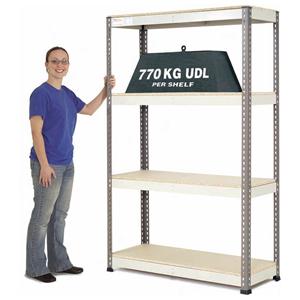 Extra Heavy Duty Warehouse Shelving 1.2m wide