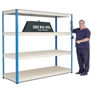 Extra Heavy Duty Warehouse Shelving 2.1m wide