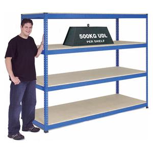 Extra Heavy Duty Warehouse Shelving 2.4m wide