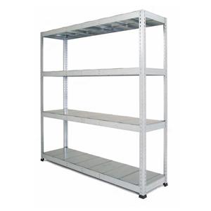 Galvanised Heavy Duty Warehouse Shelving with steel shelves