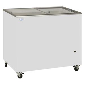 Sliding Flat Glass Lid Chest Freezer