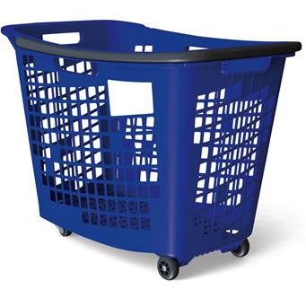 Trolley Shopping Basket Blue 55 Litre 10-Pack