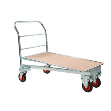 Cash and Carry Trolley - Zinc With Wooden Base