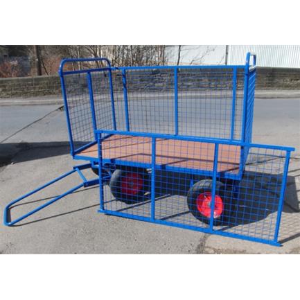 Turntable Truck 1220 x 700 mm, with Mesh Sides