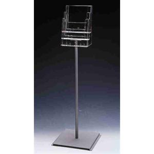 3 X A4 FREESTANDING MULTI-TIERED BROCHURE HOLDER