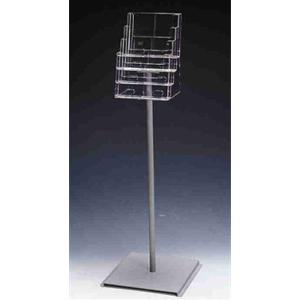  4 x A4 Freestanding Multi-Tiered Brochure Holder