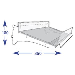 Flange Shelving System - 300mm Flangle (to suit 350mm)