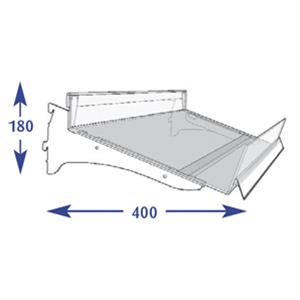 Flange Shelving System - 350mm Flangle (to suit 400mm)