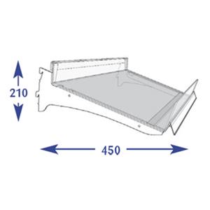 Flange Shelving System - 400mm Flangle (to suit 450mm)