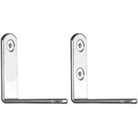 Single wall bracket kit in silver (three sizes)