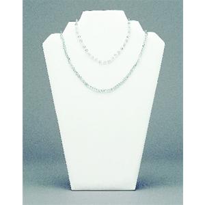 Jewellery Bust White imitiation Leather Finish