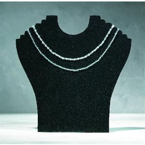 JEWELLERY BUST BLACK VELVET FINISH